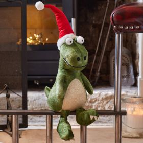 Festive Dino - Seated Green